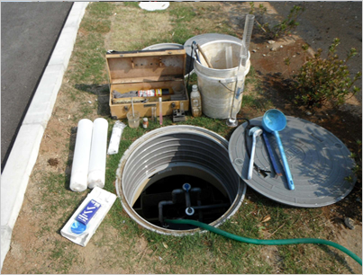 コンビニ浄化槽の水質検査